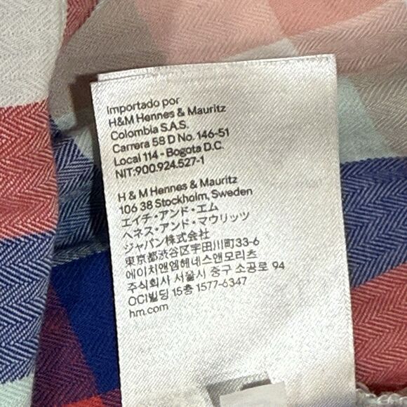 H&M girls Sleeveless dress Size 6-9M in a cotton weave with a collar Y buttons - Picture 15 of 16